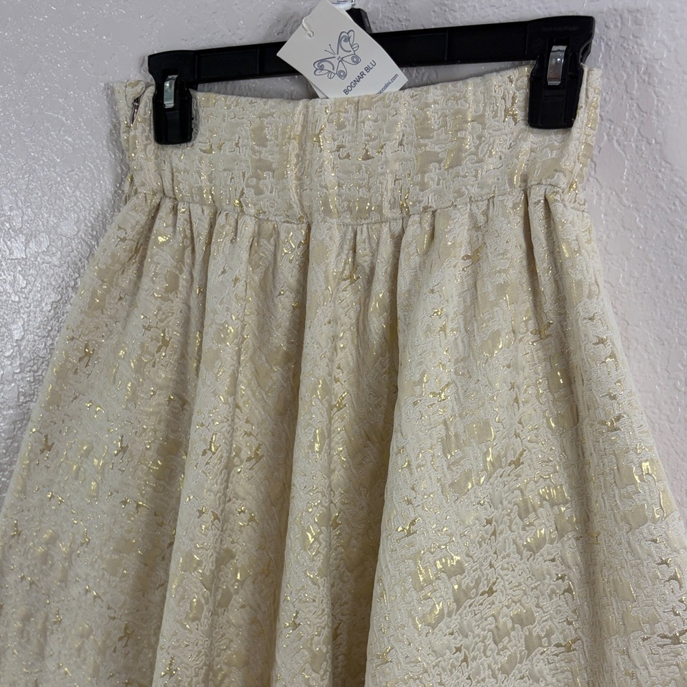 Bognar and Piccolini Bognar Blue,Size XS,Elegant Cream Maxi Skirt - Picture 10 of 17